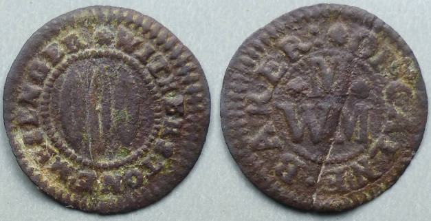 Calne, Witherstone Messenger farthing token
